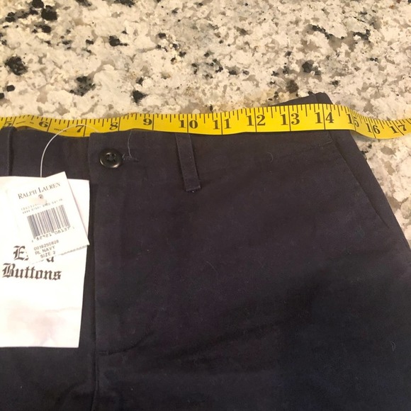 RALPH LAUREN SPORT Navy Khaki Chino Shorts 2 NWT - Picture 6 of 10